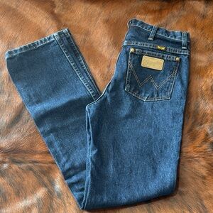 Wrangler Dark Blue Denim Jeans